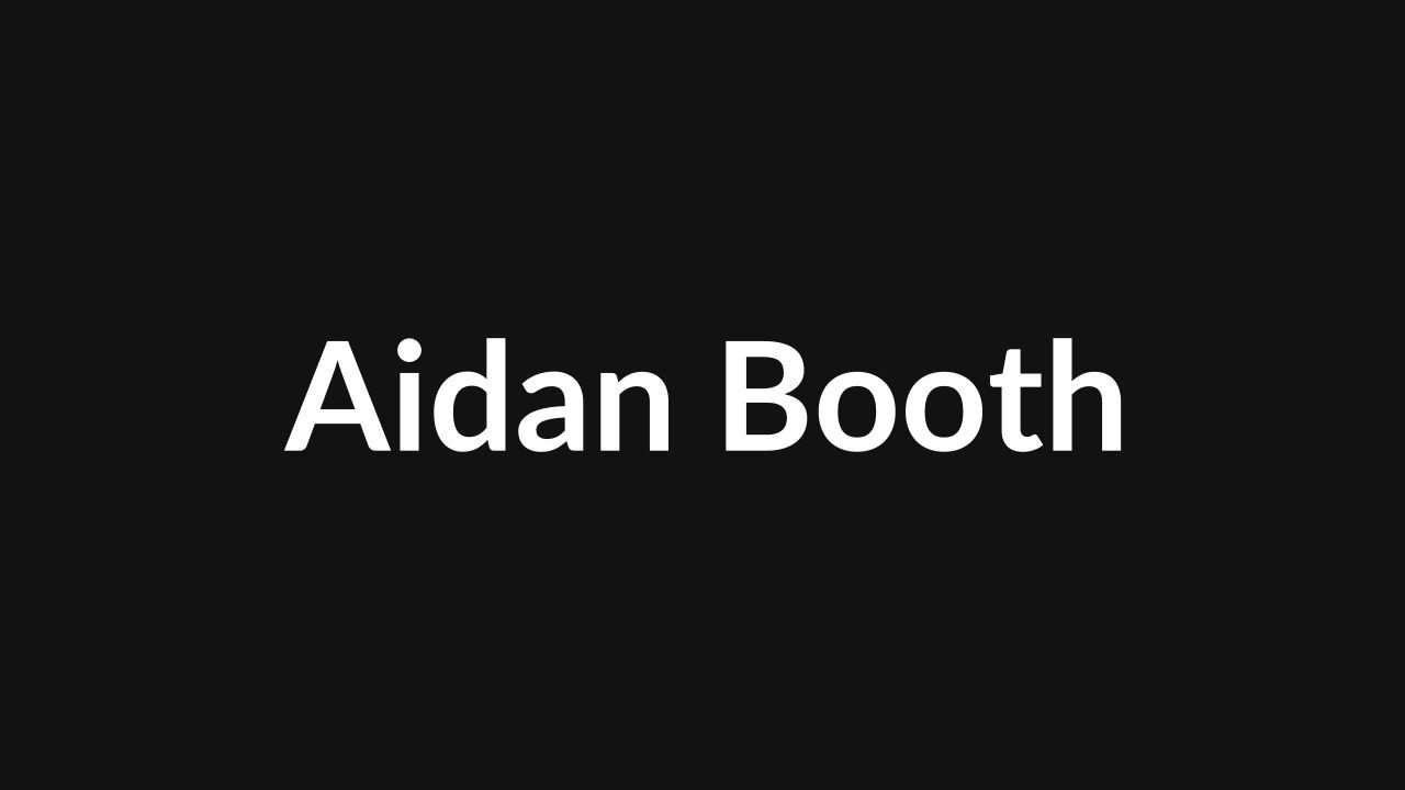 Aidan Booth
