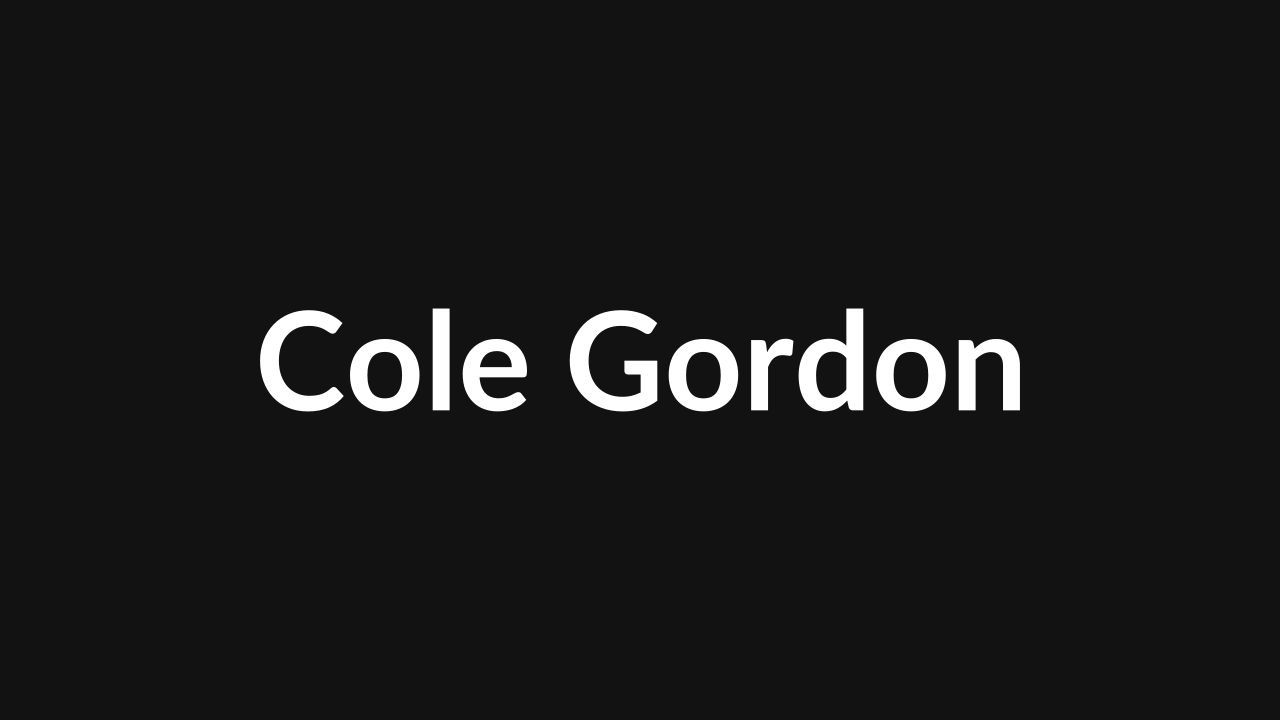 Cole Gordon