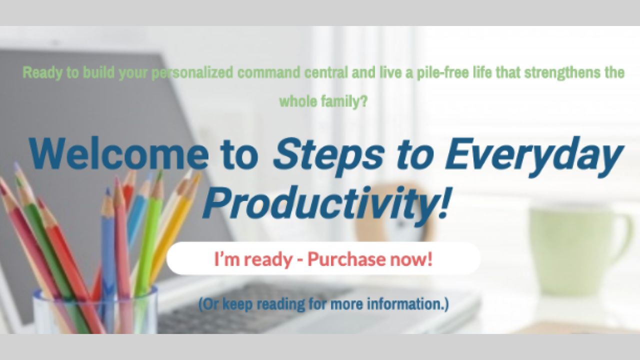 Steps to Everyday Productivity